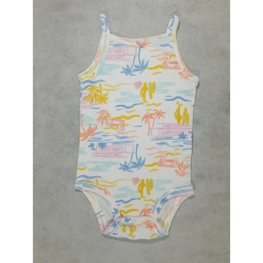 Carter's Baby Girls Size 12 Months 3 pc Top Bodysuit & Shorts Summer Outfit‎ NEW - Picture 4 of 7